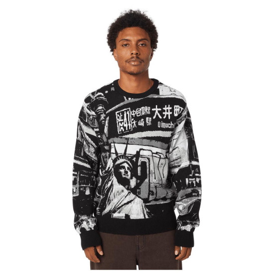 Huf Ανδρική πλεκτή μπλούζα Worldwide Commuter Sweater